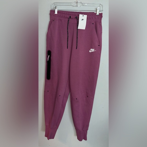 🆕 Nike Sportswear Tech Fleece Pants Womens Pink Sweatpants joggers Sz Small - Picture 4 of 7